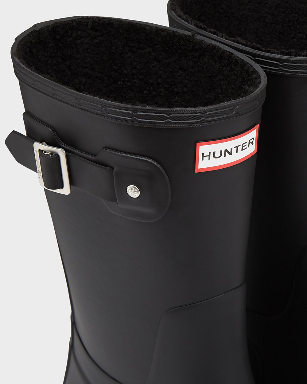 Men Hunter Original Insulated | Short Rain Boots Black | NZ-50627-DPCE